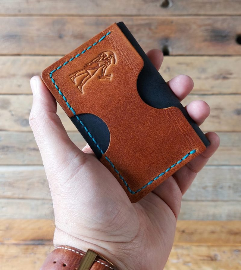 Card Holder, Wallet , THOTH , handmade genuine leather